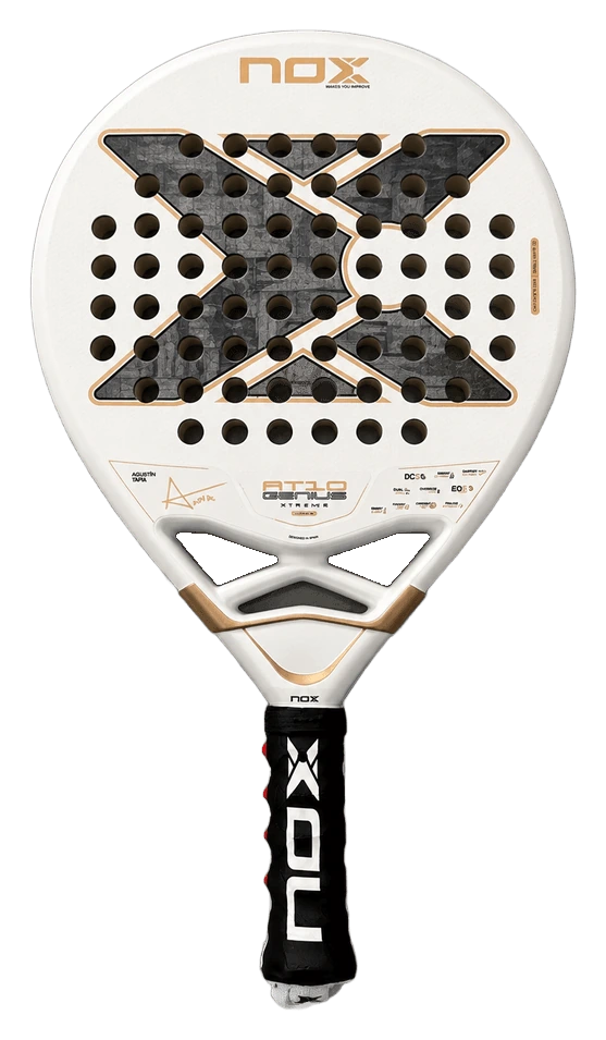 Pala NOX AT10 Genius 12K Alum Xtreme 2026 · Blanca, otra fotografía